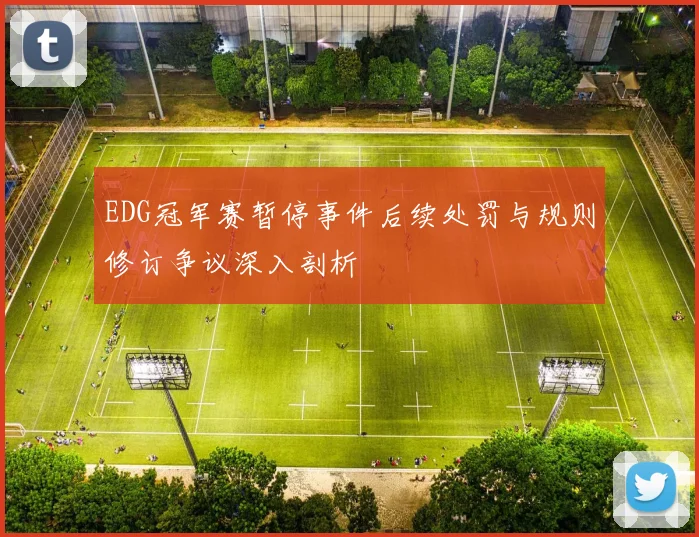 EDG冠军赛暂停事件后续处罚与规则修订争议深入剖析